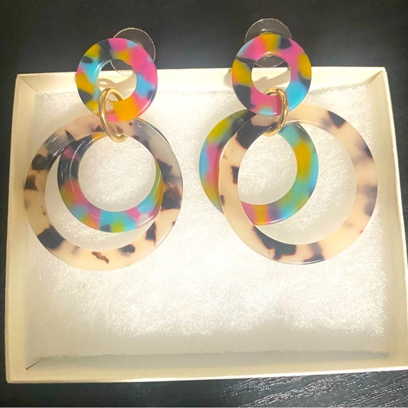 Jewelry - *final price* Colorful Circular Earrings